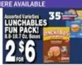 Bravo Supermarkets Lunchables fun pack offer