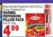 Bravo Supermarkets Hormel pepperoni pillow pack offer