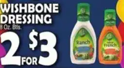 Bravo Supermarkets Wishbone dressing offer