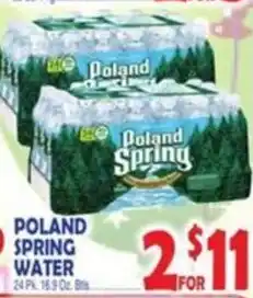 Bravo Supermarkets Poland spring water offer