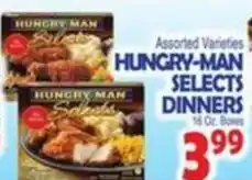 Bravo Supermarkets Hungry-man selects dinners offer
