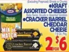 Bravo Supermarkets Kraft assorted cheese offer