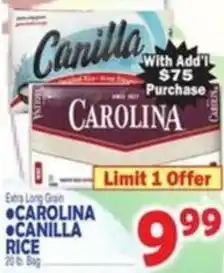 Bravo Supermarkets Carolina Canilla Rice offer