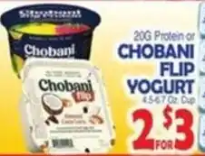 Bravo Supermarkets Chobani flip yogurt offer