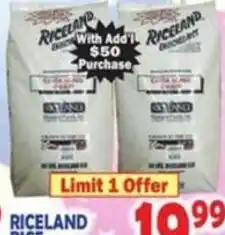 Bravo Supermarkets Riceland rice offer