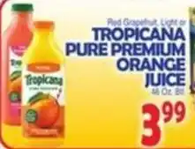 Bravo Supermarkets Tropicana pure premium orange juice offer