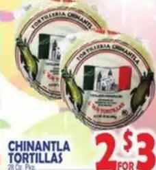 Bravo Supermarkets Chinantla tortillas offer