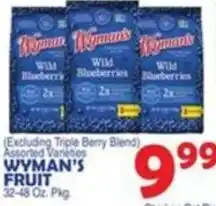 Bravo Supermarkets Wyman's fruit wild blueberries offer