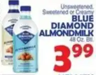 Bravo Supermarkets Blue Diamond Almondmilk offer