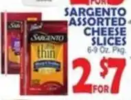 Bravo Supermarkets Sargento assorted cheese slices offer
