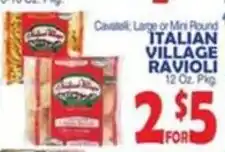 Bravo Supermarkets Italian village ravioli offer