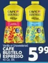 Bravo Supermarkets Cafe Bustelo Espresso offer