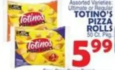 Bravo Supermarkets Totino's pizza rolls offer