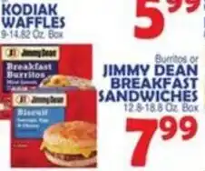 Bravo Supermarkets Jimmy Dean breakfast sandwiches offer