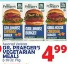 Bravo Supermarkets Dr. Praeger's Vegetarian Meals offer