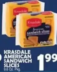 Bravo Supermarkets Krasdale american sandwich slices offer