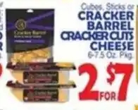 Bravo Supermarkets Cracker Barrel cracker cuts cheese offer