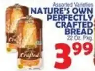 Bravo Supermarkets Nature's Own Perfectly Crafted Bread offer