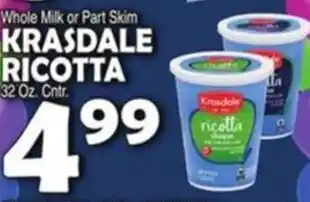 Bravo Supermarkets Krasdale ricotta offer
