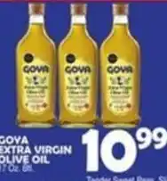 Bravo Supermarkets Goya extra virgin olive oil offer