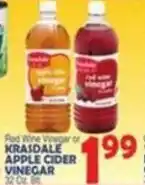 Bravo Supermarkets Krasdale apple cider vinegar offer