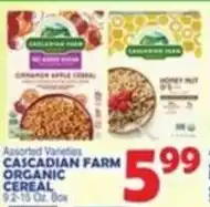 Bravo Supermarkets Cascadian Farm Organic Cereal offer