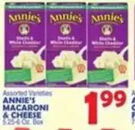 Bravo Supermarkets Annie's Macaroni & Cheese offer