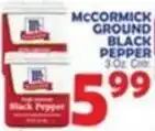 Bravo Supermarkets McCormick ground black pepper offer