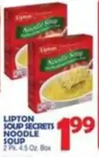 Bravo Supermarkets Lipton soup secrets noodle soup offer