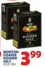 Bravo Supermarkets Morton coarse kosher salt offer