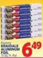 Bravo Supermarkets Krasdale aluminum foil offer