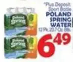 Bravo Supermarkets Poland Spring Water offer