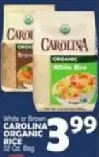 Bravo Supermarkets Carolina organic rice offer