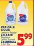 Bravo Supermarkets Krasdale liquid bleach offer