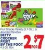 Bravo Supermarkets Betty Crocker fruit by the foot offer