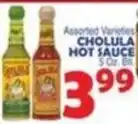 Bravo Supermarkets Cholula hot sauce offer