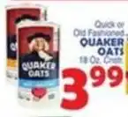 Bravo Supermarkets Quaker Oats offer