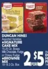 Bravo Supermarkets Duncan Hines signature cake mix brownie mix offer