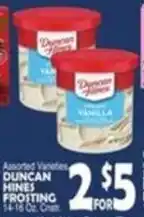 Bravo Supermarkets Duncan Hines frosting offer
