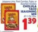 Bravo Supermarkets Cholula Taco Seasoning Mix offer