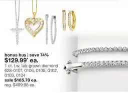 JC Penney 1 ct. t.w. lab-grown diamond offer