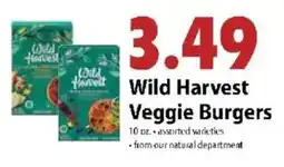 Festival Foods Wild Harvest Veggie Burgers offer