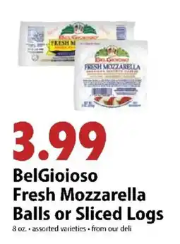 Festival Foods BelGioioso Fresh Mozzarella Balls or Sliced Logs offer