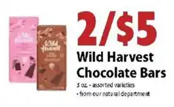 Festival Foods Wild Harvest Chocolate Bars offer