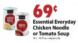 Festival Foods Essential Everyday Chicken Noodle or Tomato Soup offer