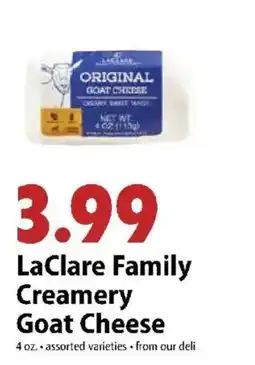 Festival Foods LaClare Family Creamery Goat Cheese offer