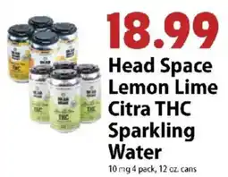Festival Foods Head Space Lemon Lime Citra THC Sparkling Water offer