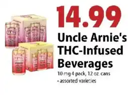 Festival Foods Uncle Arnie's thc-infused beverages offer