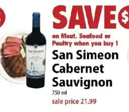 Festival Foods San Simeon Cabernet Sauvignon offer