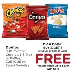 Dillons Doritos, Cheetos or Ruffles offer
